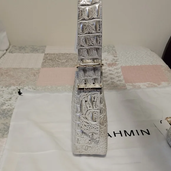 Brahmin Abbott Shoulder Bag In Ivory Dream Melbourne. NWT - Picture 7 of 16